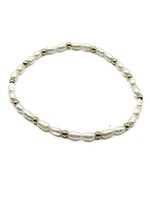 erin gray erin gray Petite Patterned Rice Pearl Bracelet 6.5"
