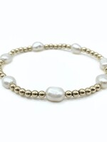 erin gray erin gray Baroque Patterned Pearl Bracelet - 6.5"