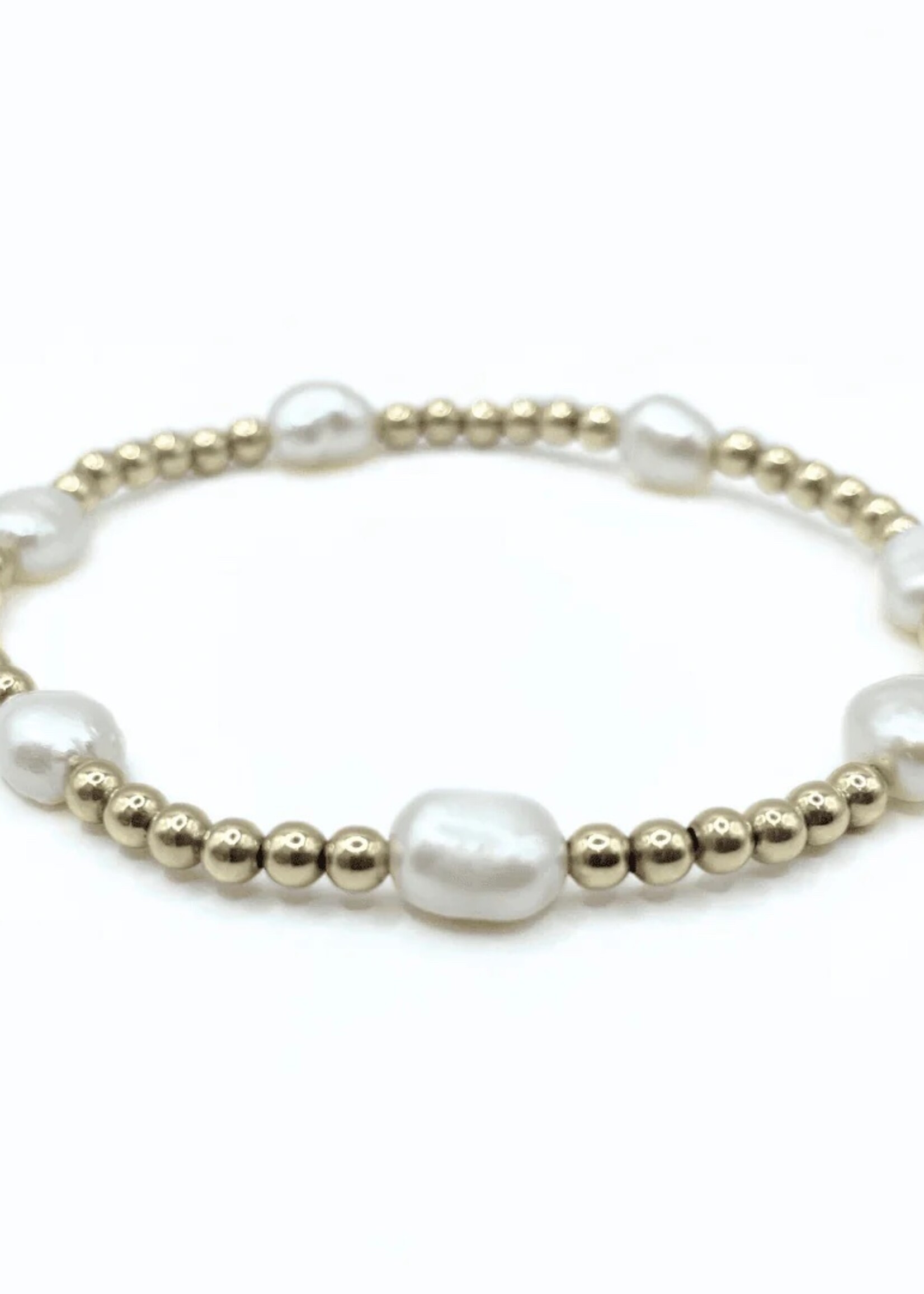 erin gray erin gray Baroque Patterned Pearl Bracelet - 6.5"