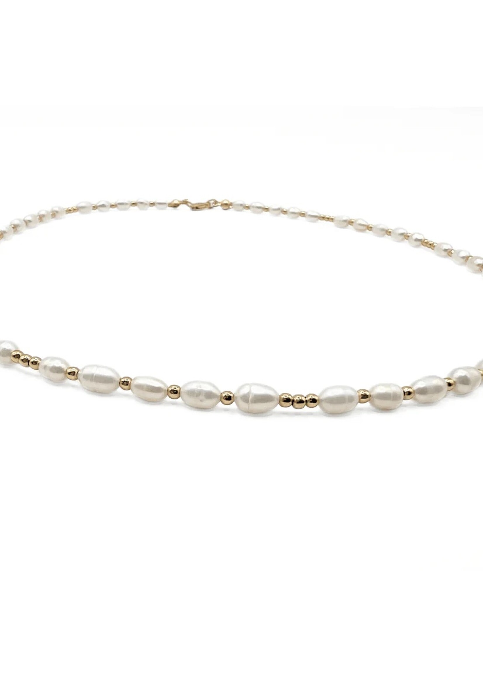 erin gray erin gray 2mm Dainty Pearl14K Gold Filled Necklace