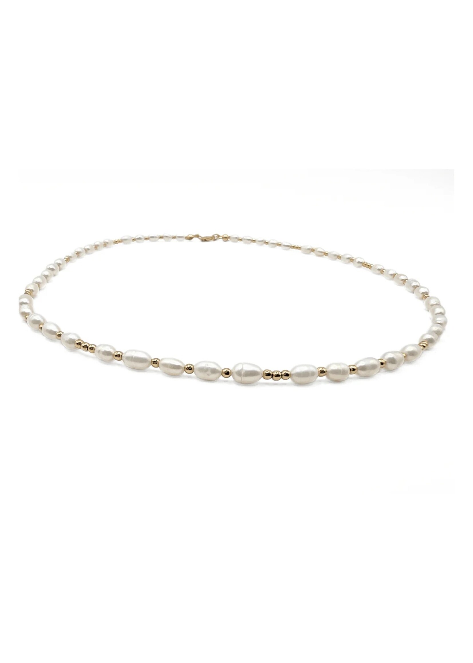 erin gray erin gray 2mm Dainty Pearl14K Gold Filled Necklace