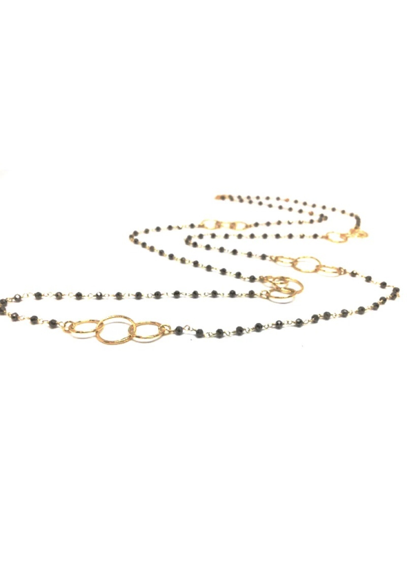 erin gray erin gray 3 Hoops on Pyrite Necklace