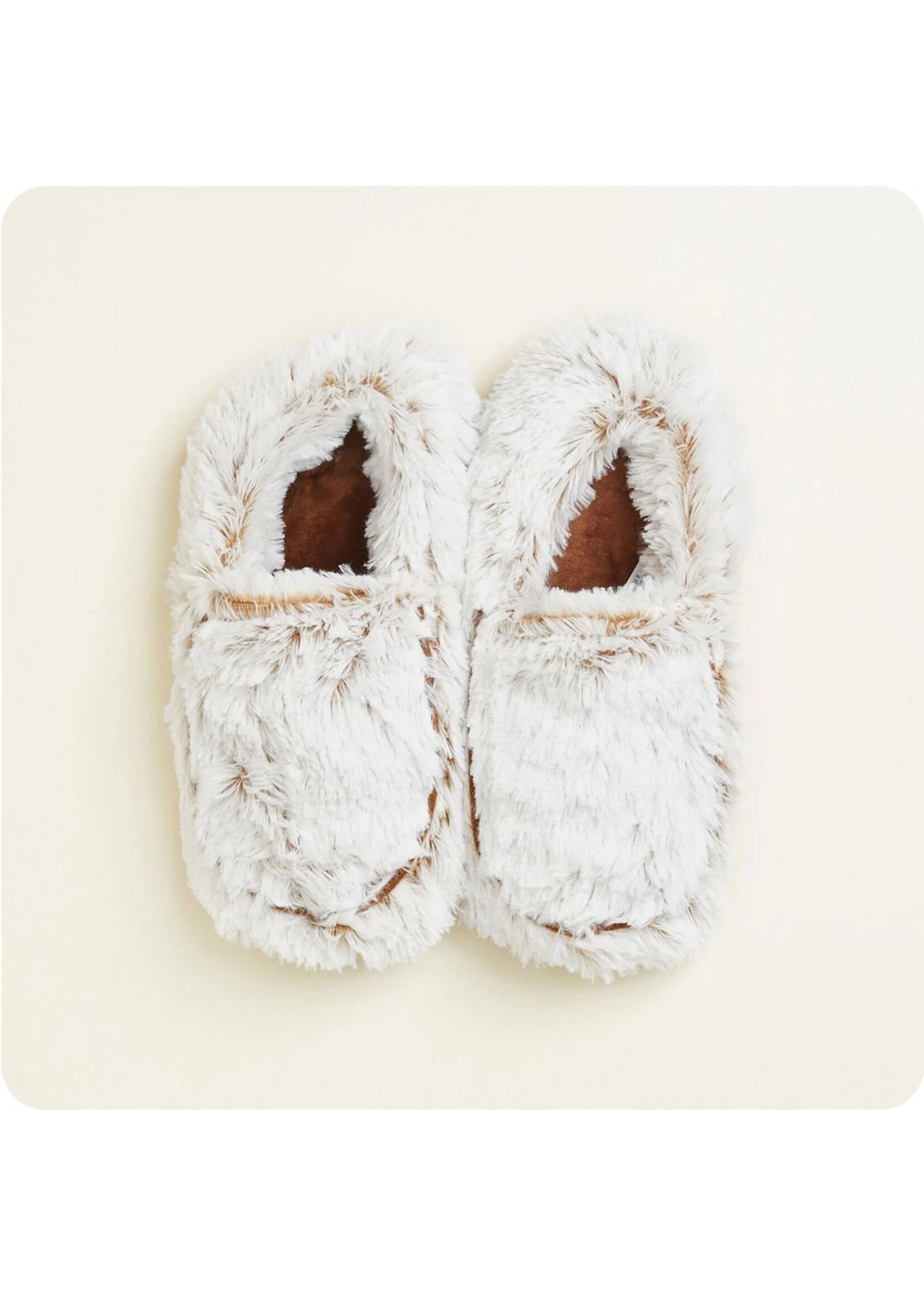 Warmies Warmies Slippers Marshmallow Brown