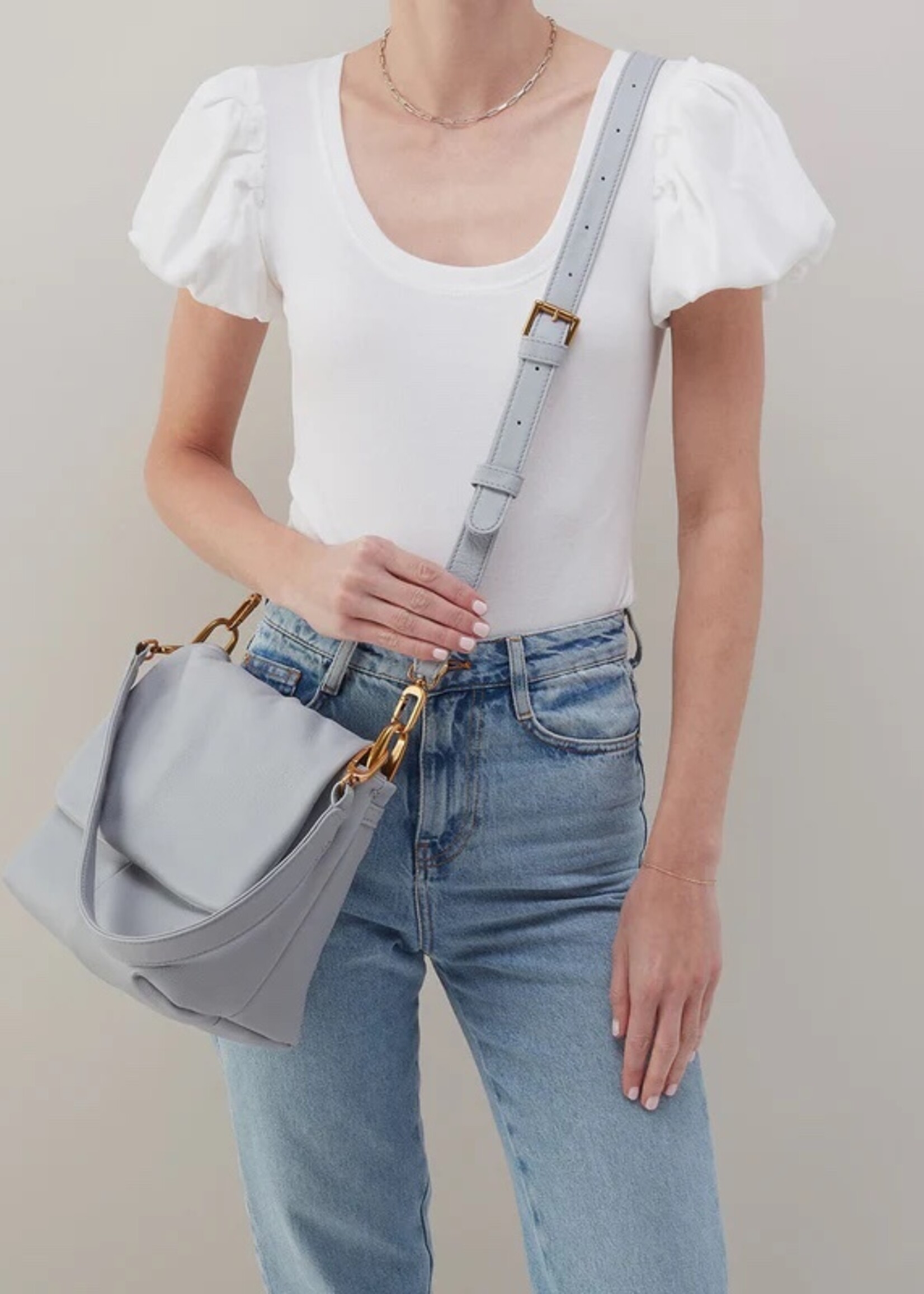 hobo Harley Convertible Shoulder Bag - Blue Pearl