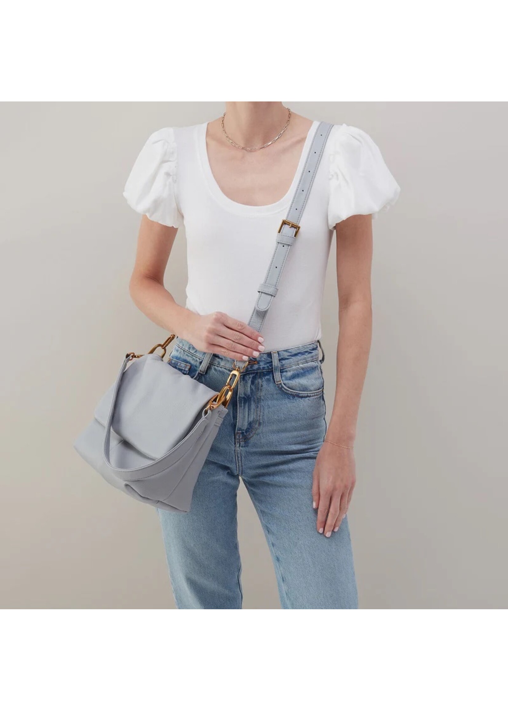 hobo Harley Convertible Shoulder Bag - Blue Pearl