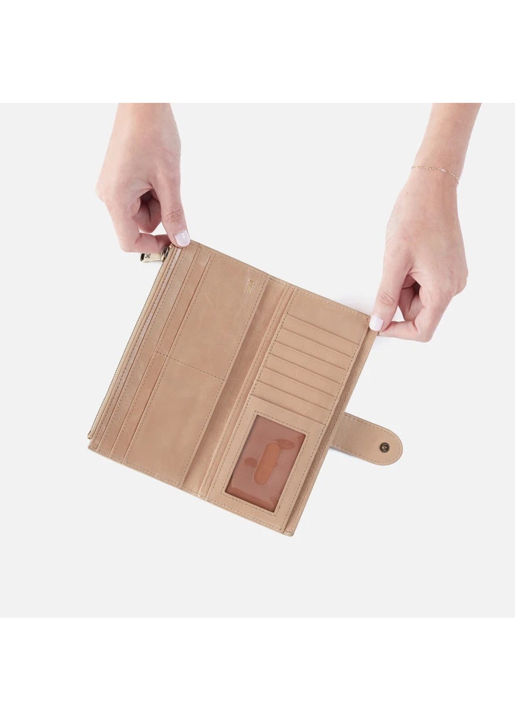 hobo Dunn Continental Wallet - Sand