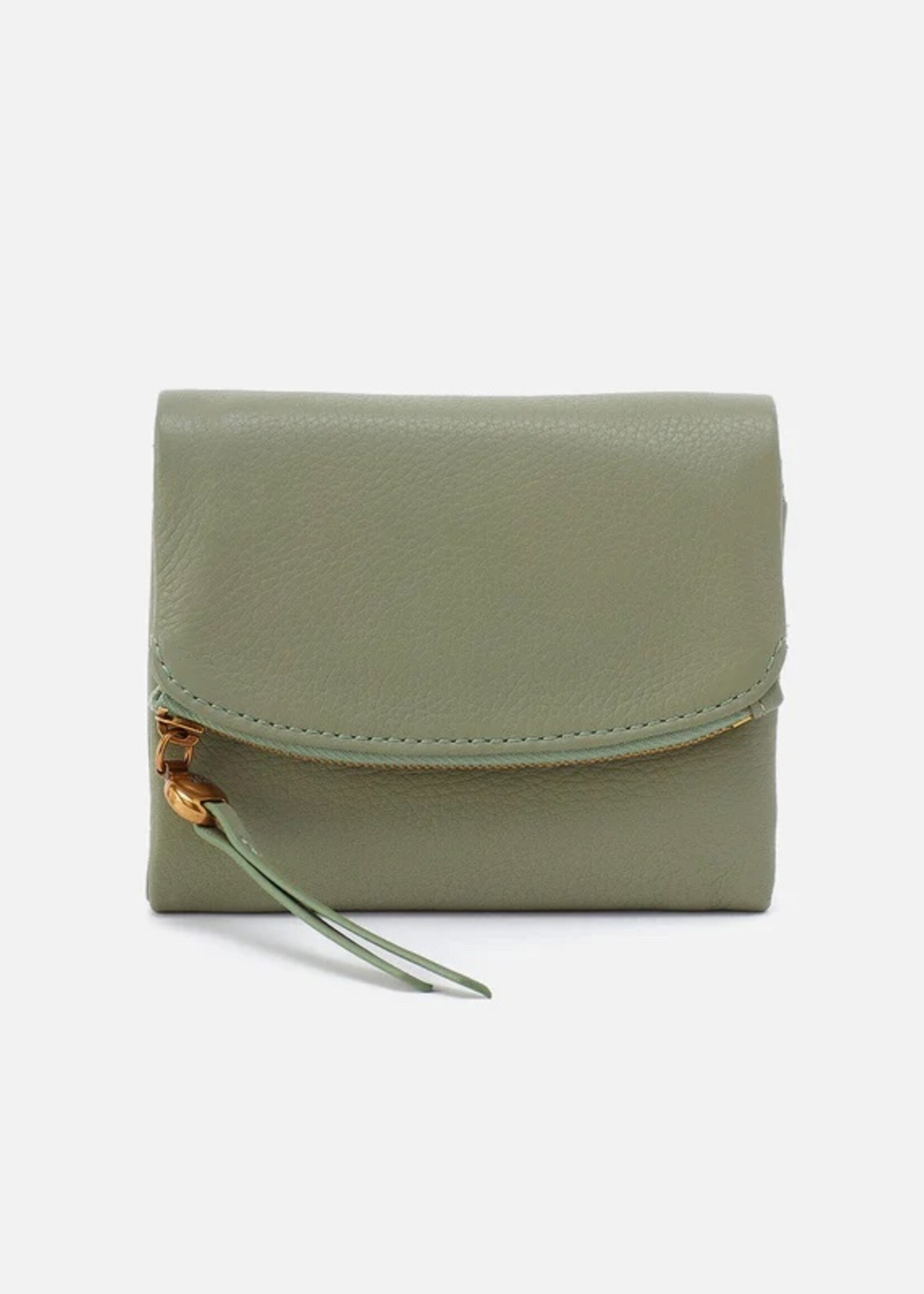 hobo Fern Medium Trifold Wallet- Watercress