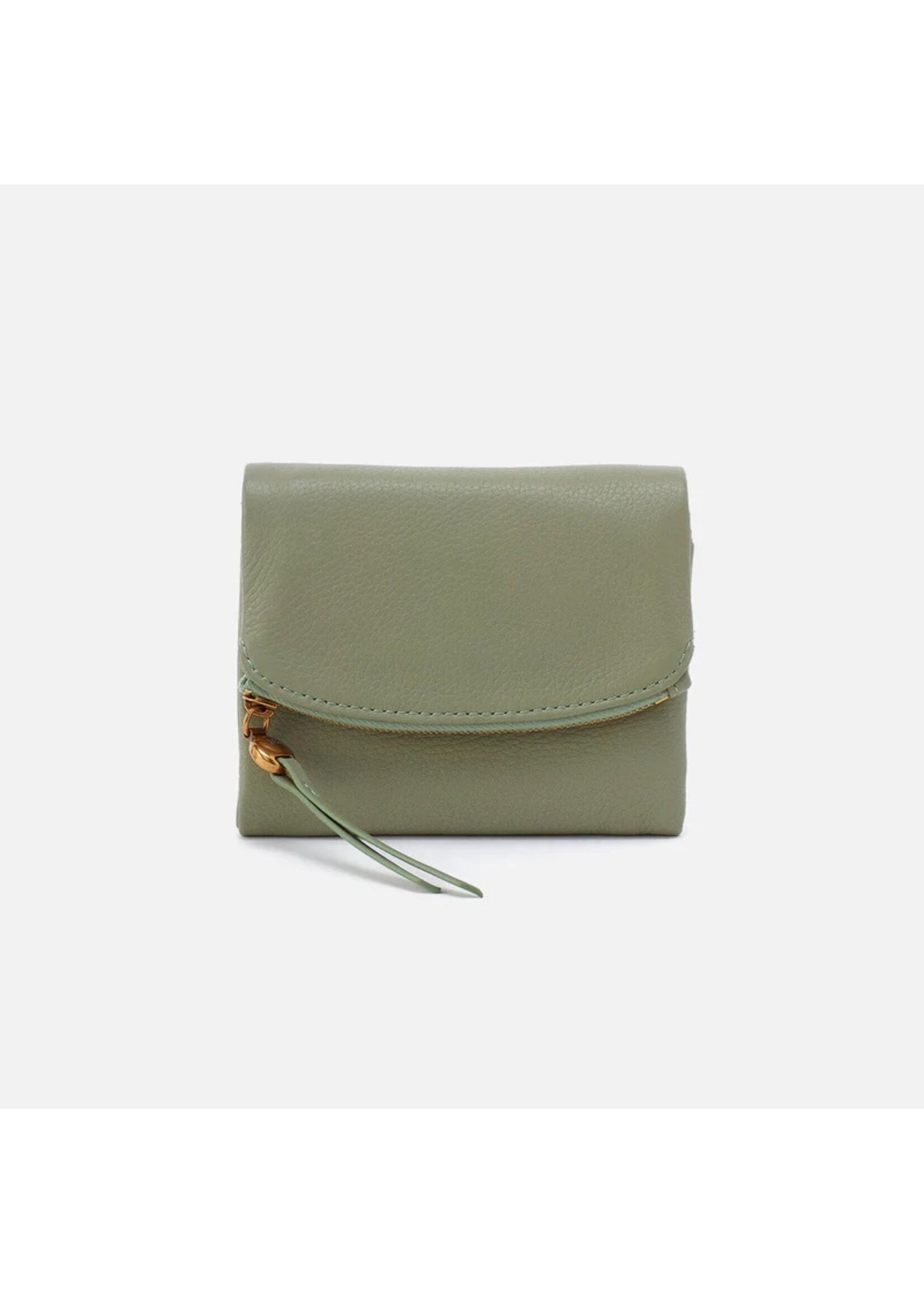 hobo Fern Medium Trifold Wallet- Watercress