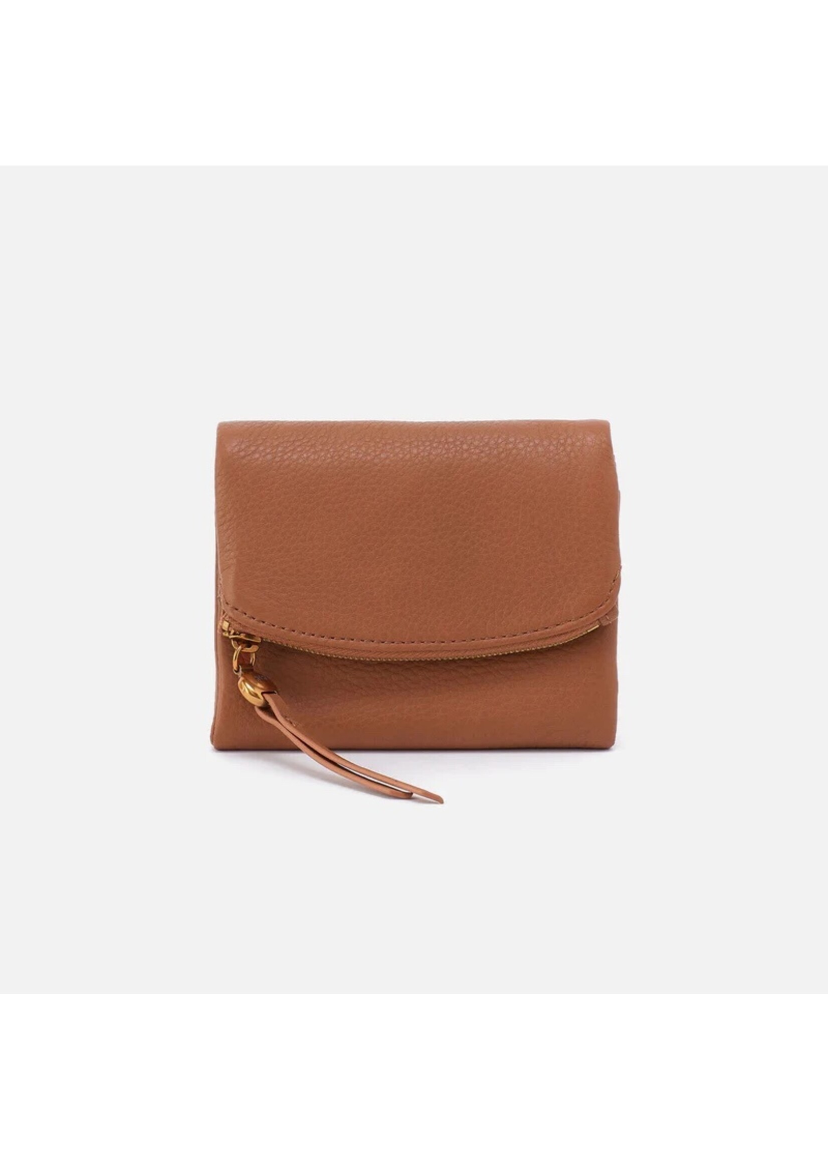 hobo Fern Medium Trifold Wallet - Warm Honey