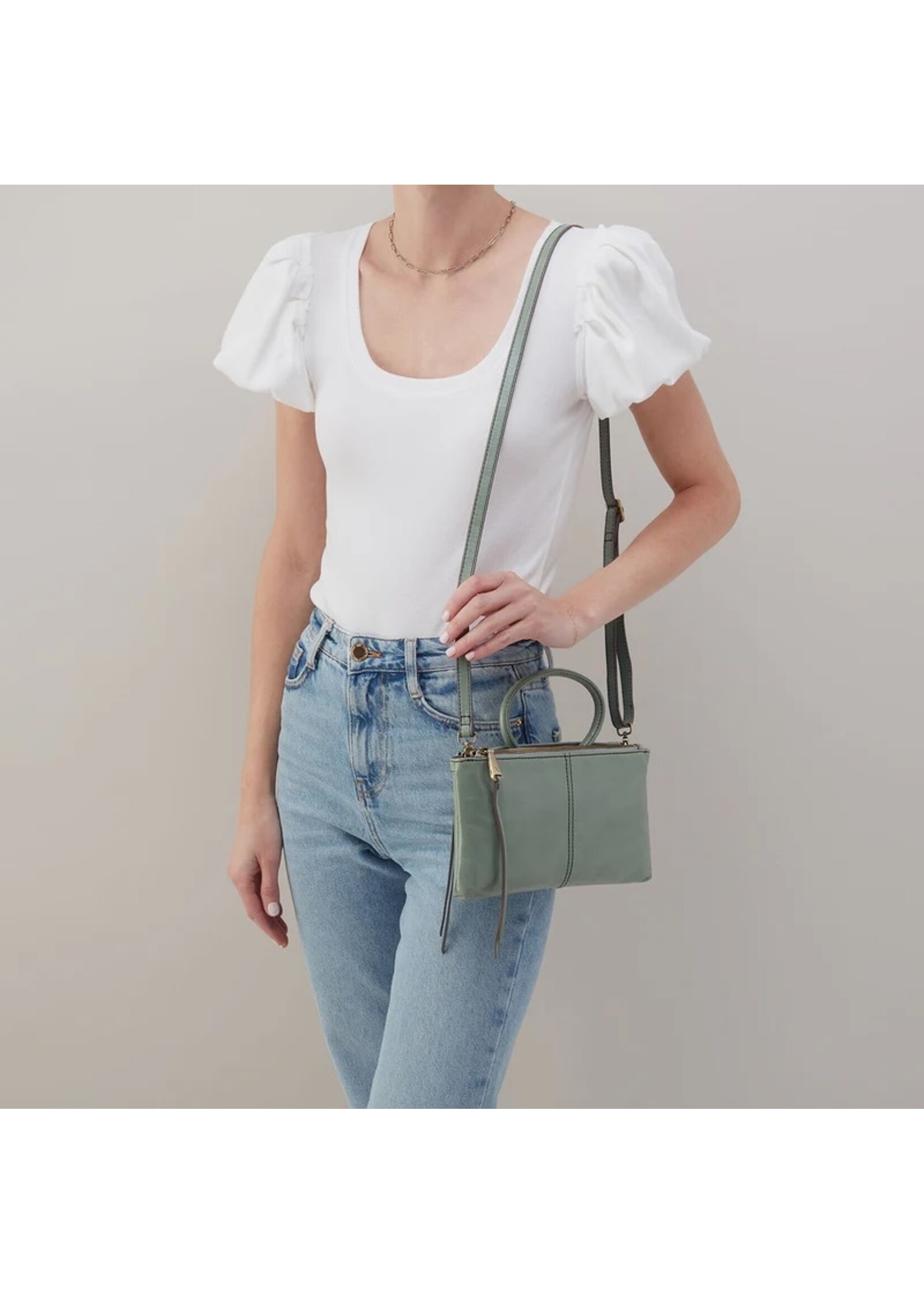 hobo Sable Crossbody- Jade