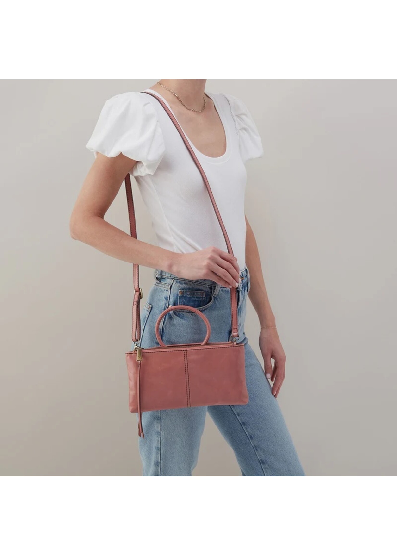 hobo Sable Crossbody - Rose