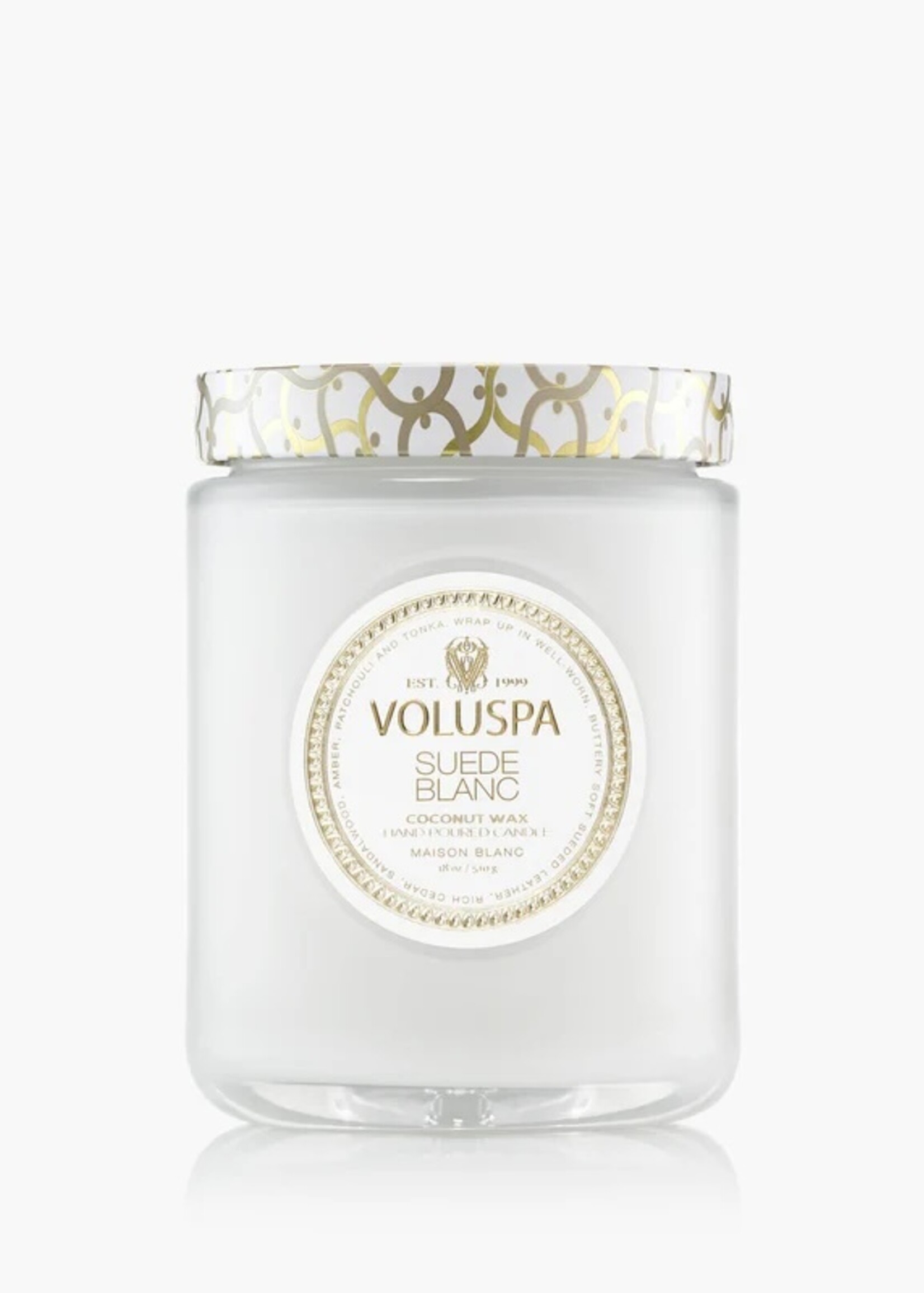 voluspa Voluspa Suede Blanc 18 oz Large Jar