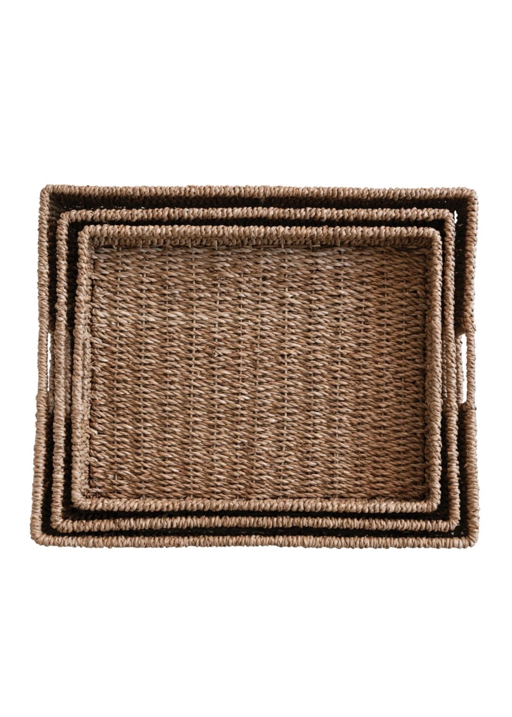 Creative Co-op 20" Bankuan Hand Woven Tray