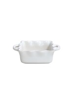 Casafina Cook & Host Square Ruffled Baker -White