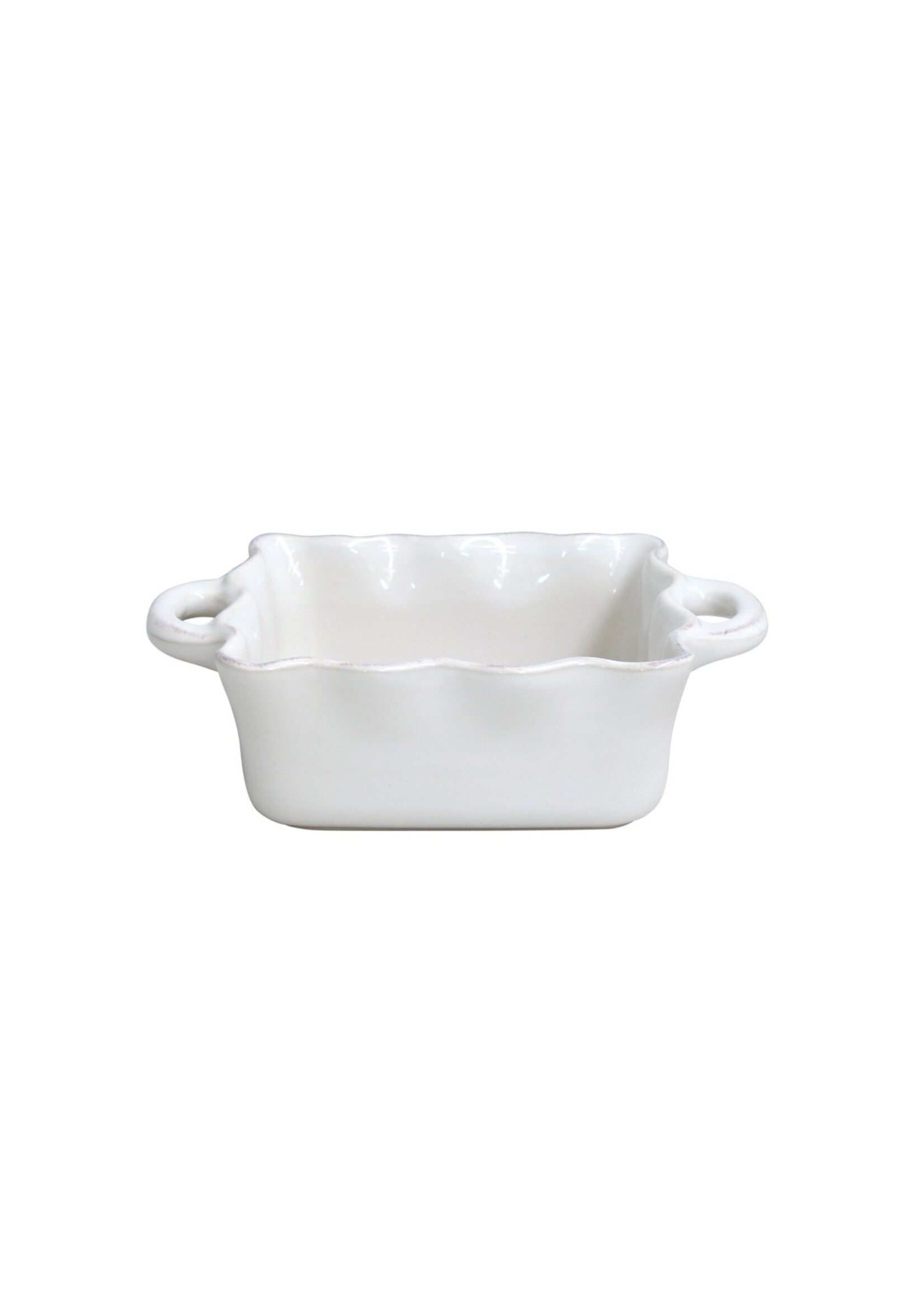 Casafina Cook & Host Square Ruffled Baker -White