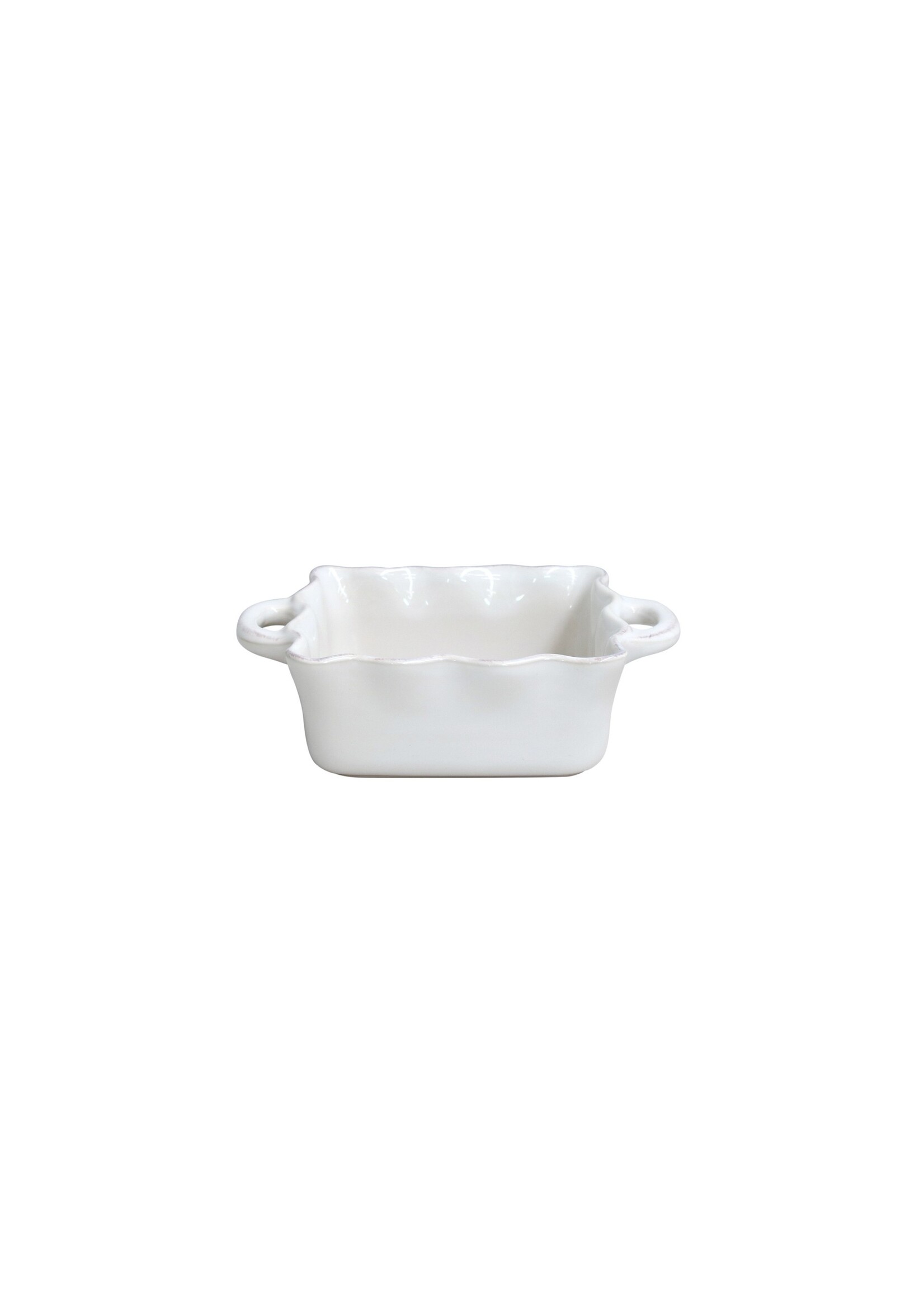 Casafina Cook & Host Square Ruffled Baker -White