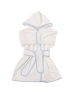 Stork & Loom Toddler Robe - Lt Blue Trim
