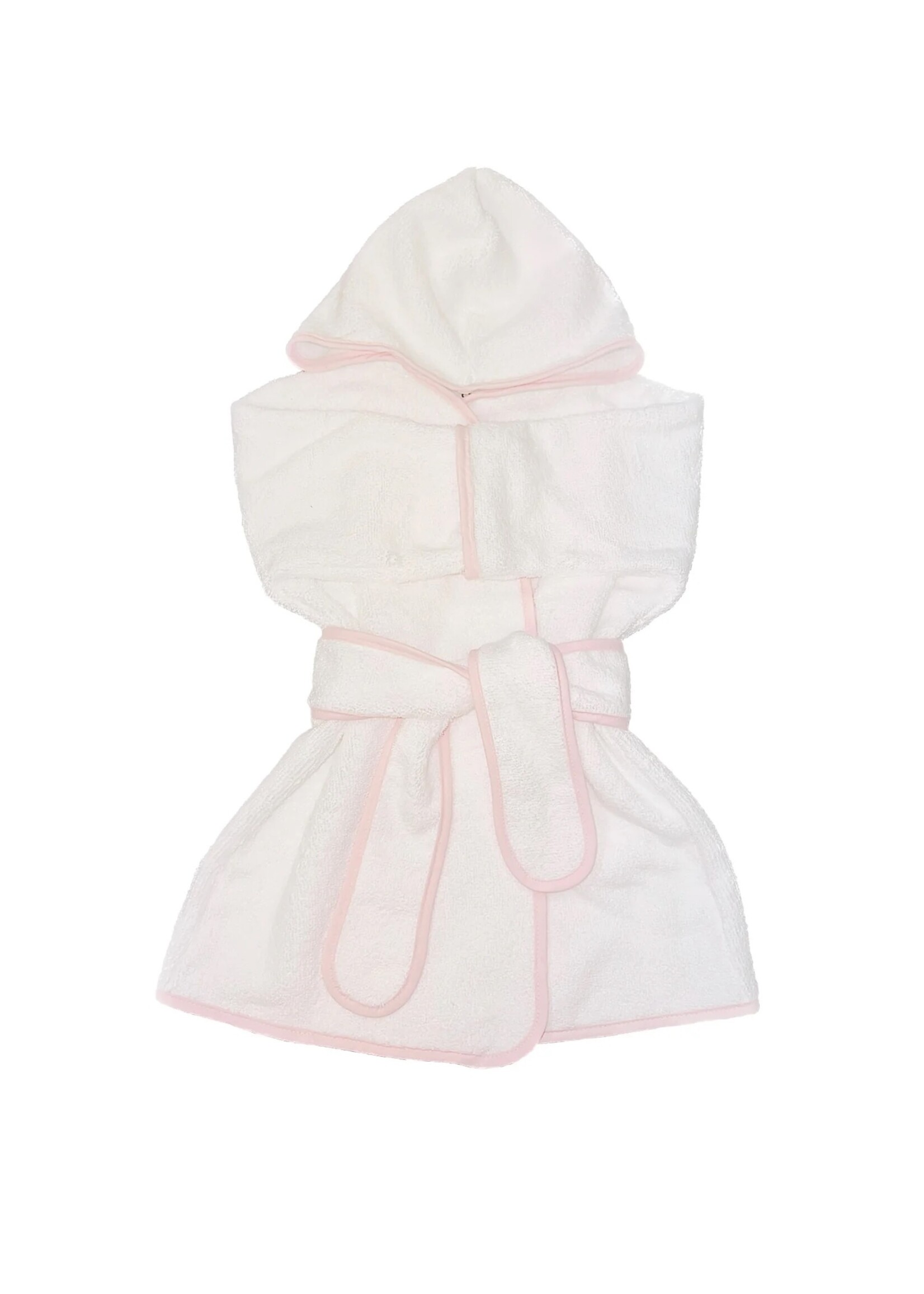 Stork & Loom Toddler Robe - Pink Trim