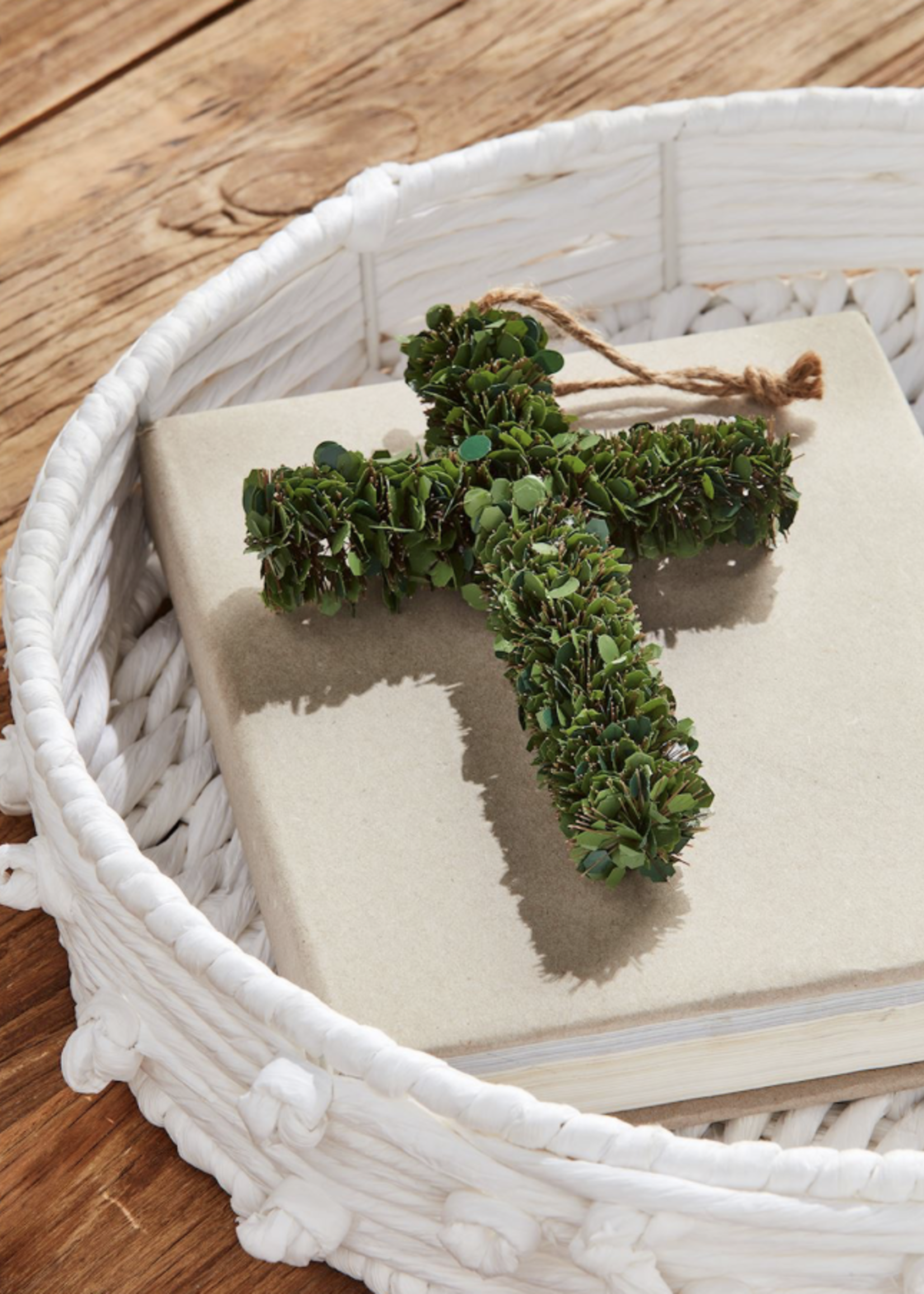 Mudpie Small Boxwood Cross