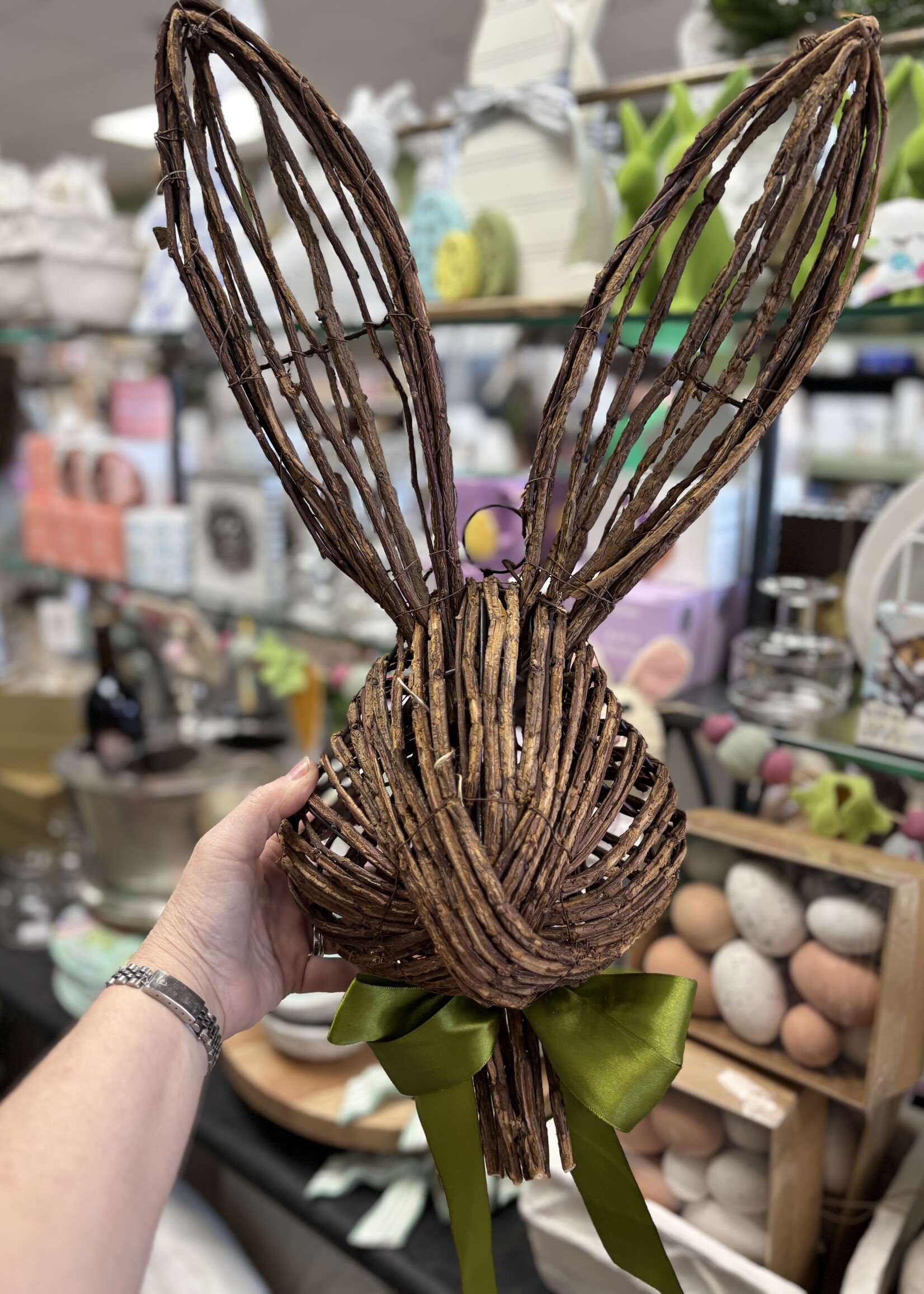 Raz Imports Open Vine Rabbit Head