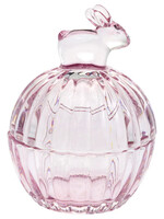 boston international Bunny Glass Covered Dish Small