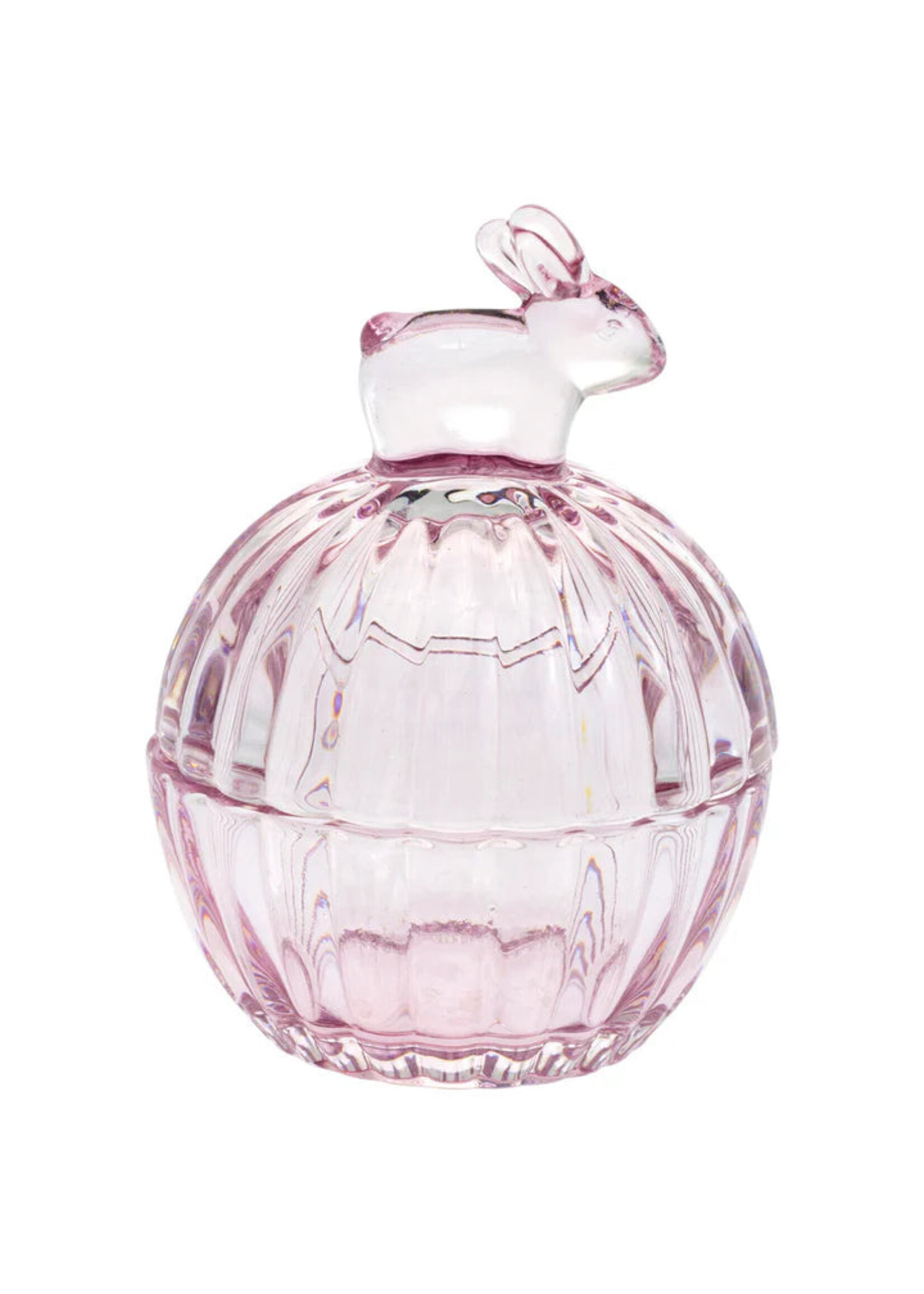 boston international Bunny Glass Covered Dish Small