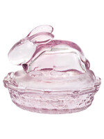 boston international Bunny Glass Covered Dish Large