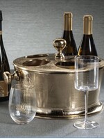 Zodax Raw Aluminum 5 Bottle Wine Holder - Nickel