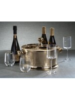 Zodax Raw Aluminum 5 Bottle Wine Holder - Nickel