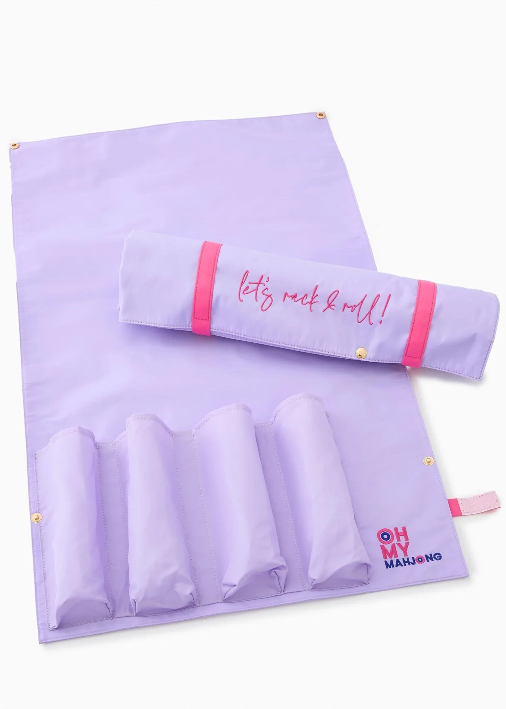 Oh My Mahjong Lilac Mahjong Let's Rack & Roll Bag