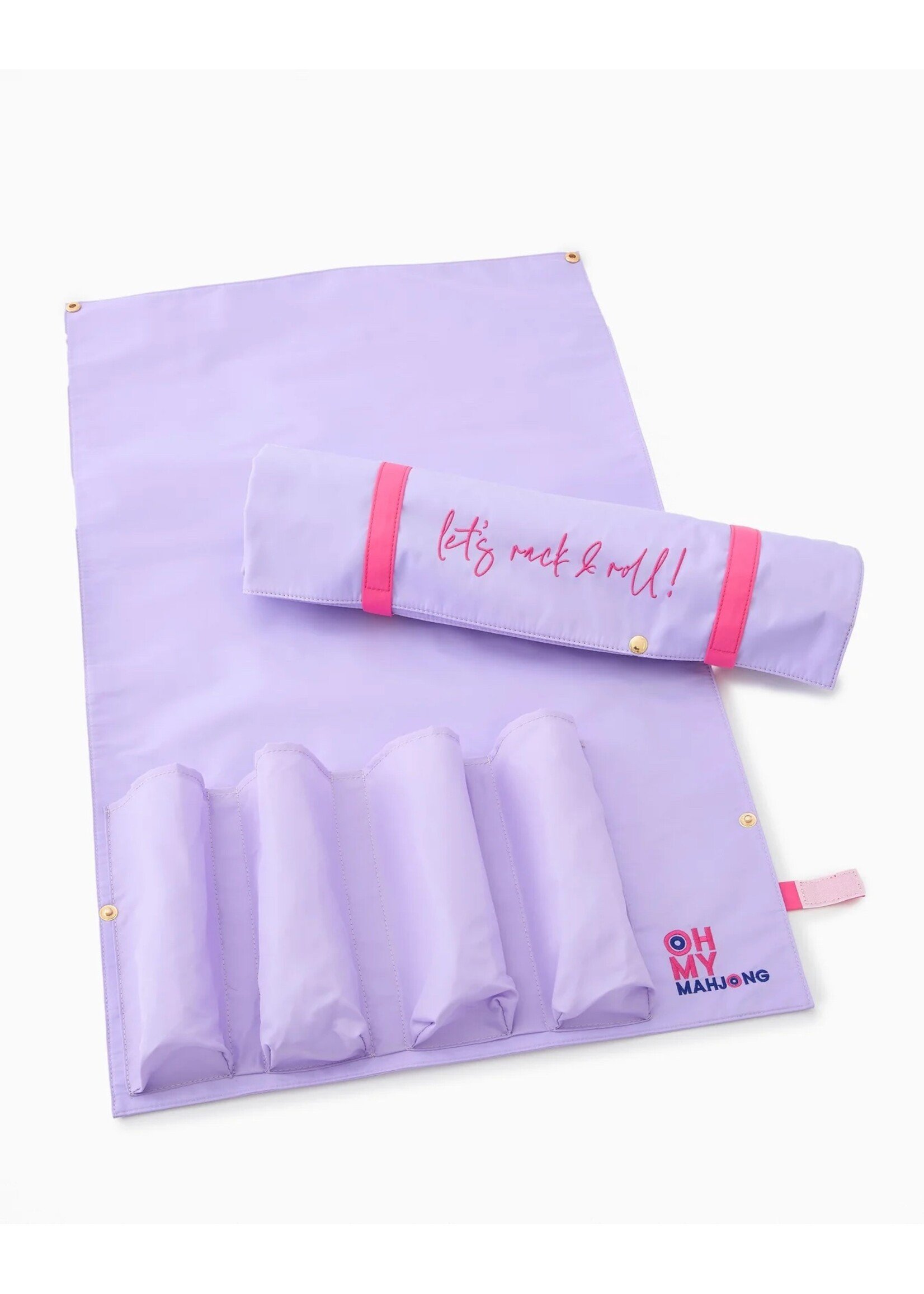 Oh My Mahjong Lilac Mahjong Let's Rack & Roll Bag