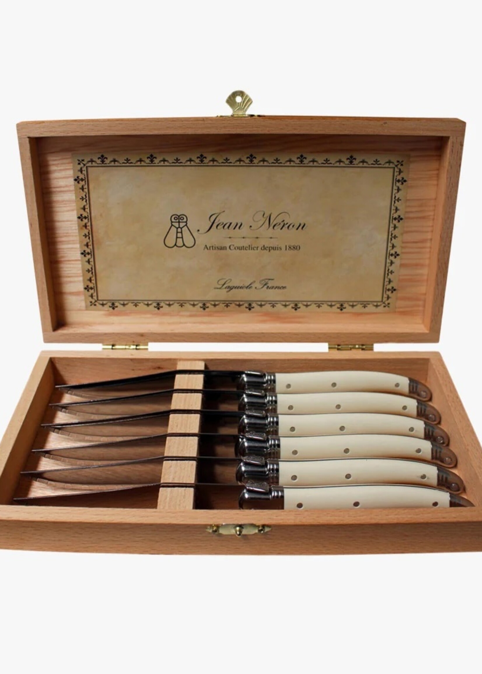 Be Home Laguiole 6 Pc Steak Knife Set in Wooden Box