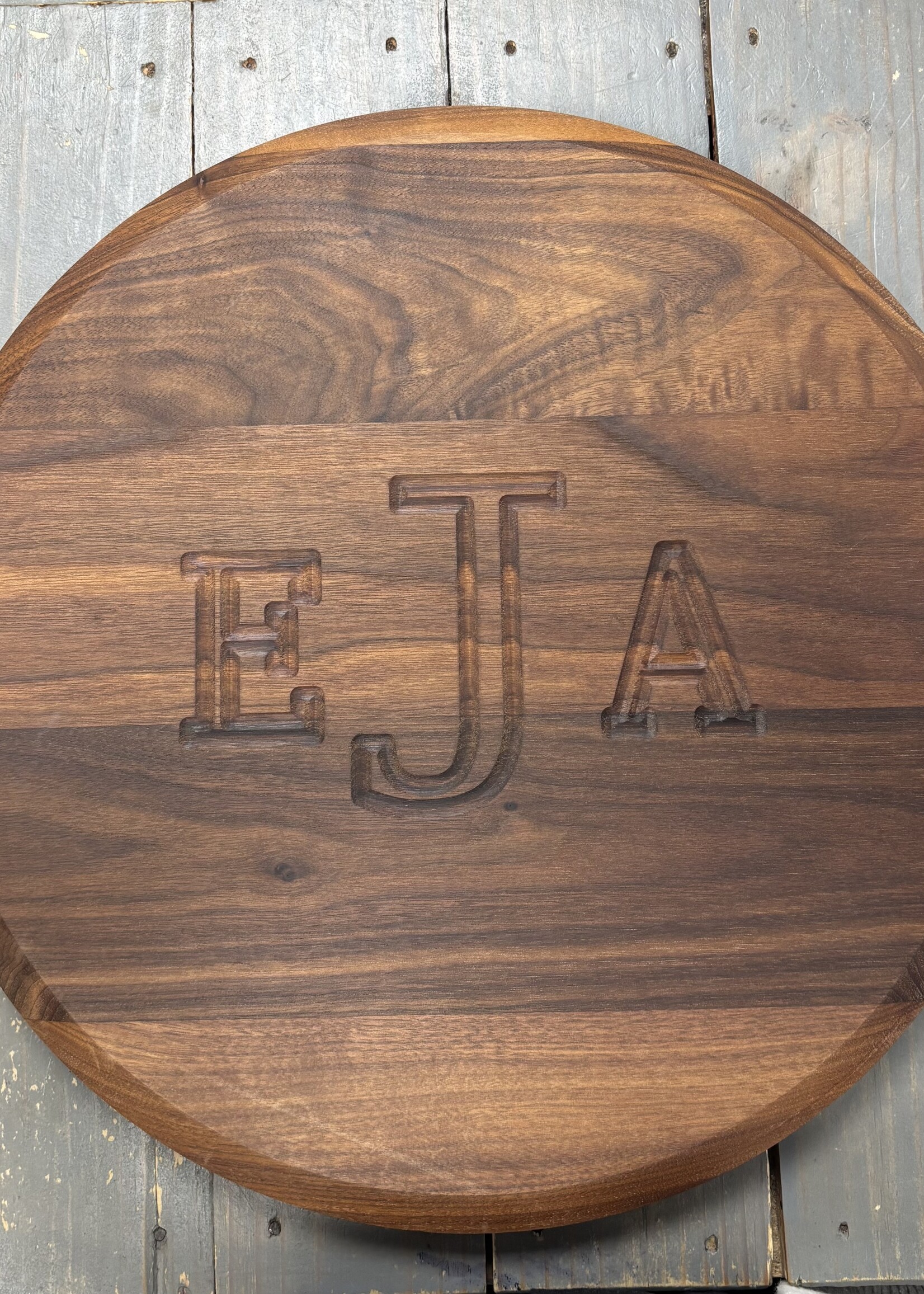 bigwood boards Walnut Lazy Susan 16" X 16"