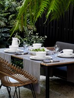Costa Nova Friso Blanco 4 pc Place Setting (Dinner, Salad, Pasta, Cereal)