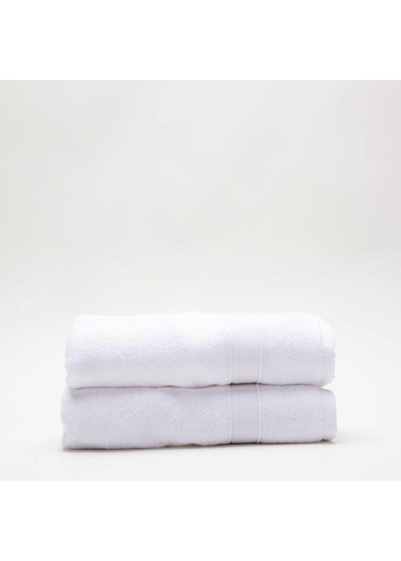 CB Station Set of 2 Monogrammed  White Hand Towels - Avery Clark's Registry