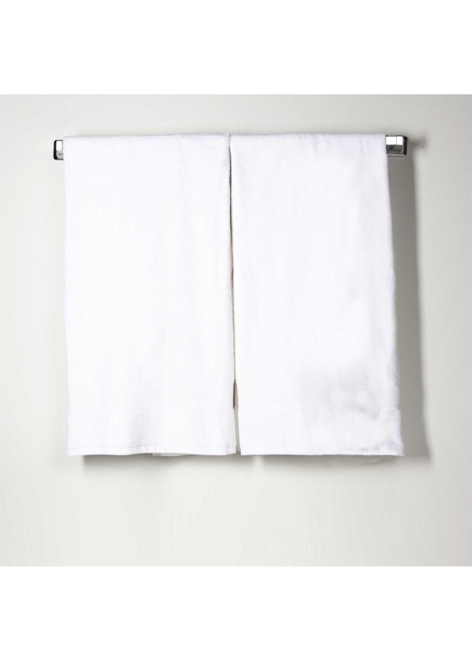 CB Station Set of 2 White Monogrammed Bath Towels - Avery Clark's Registry