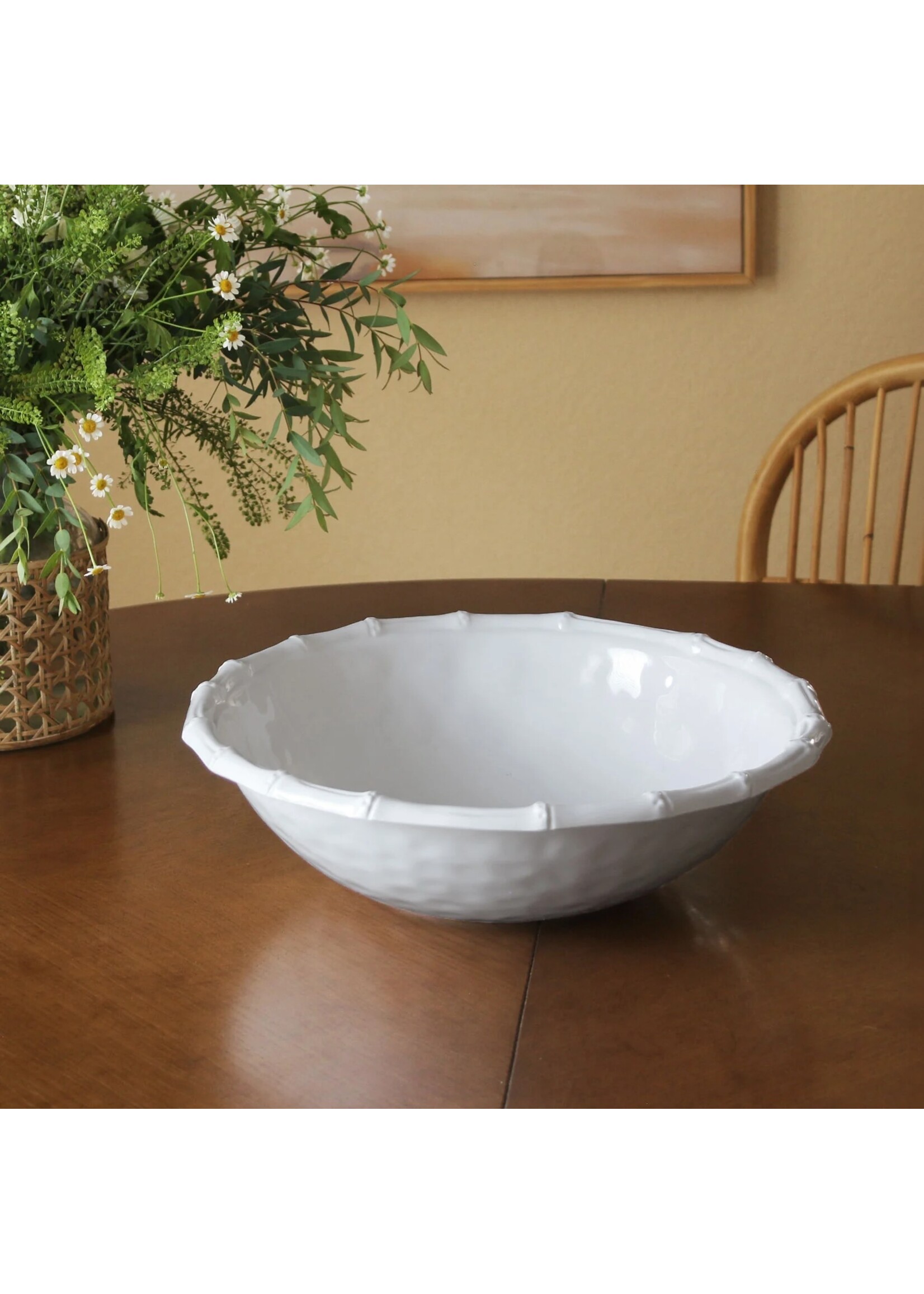 beatriz ball Vida Bamboo Large Salad Bowl (White)