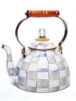Mackenzie-Childs Sterling Check 3 Quart Tea Kettle