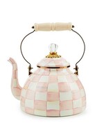 Mackenzie-Childs Rosy Check 3 Quart Tea Kettle