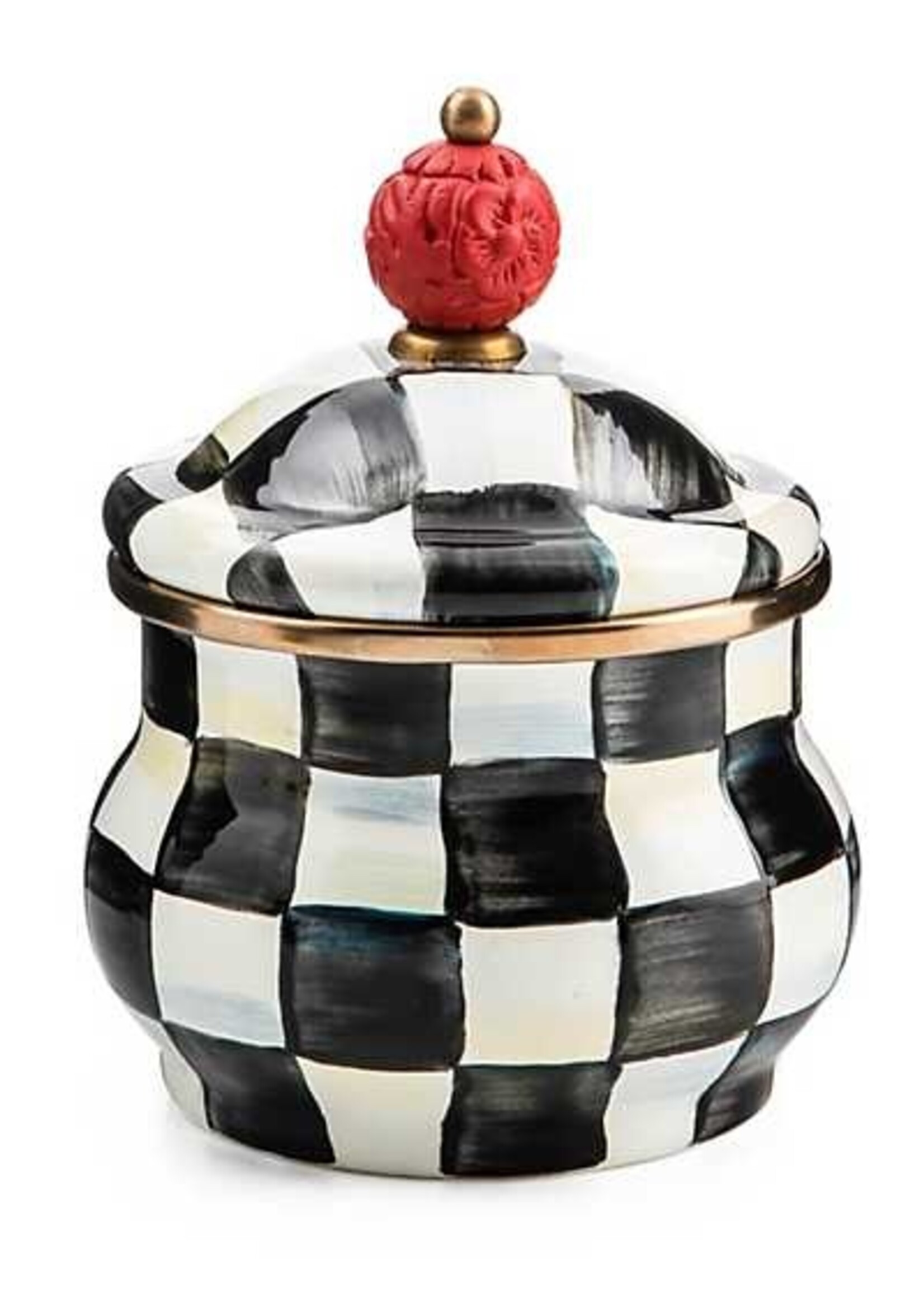Mackenzie-Childs Courtly Check Lidded Sugar Bowl