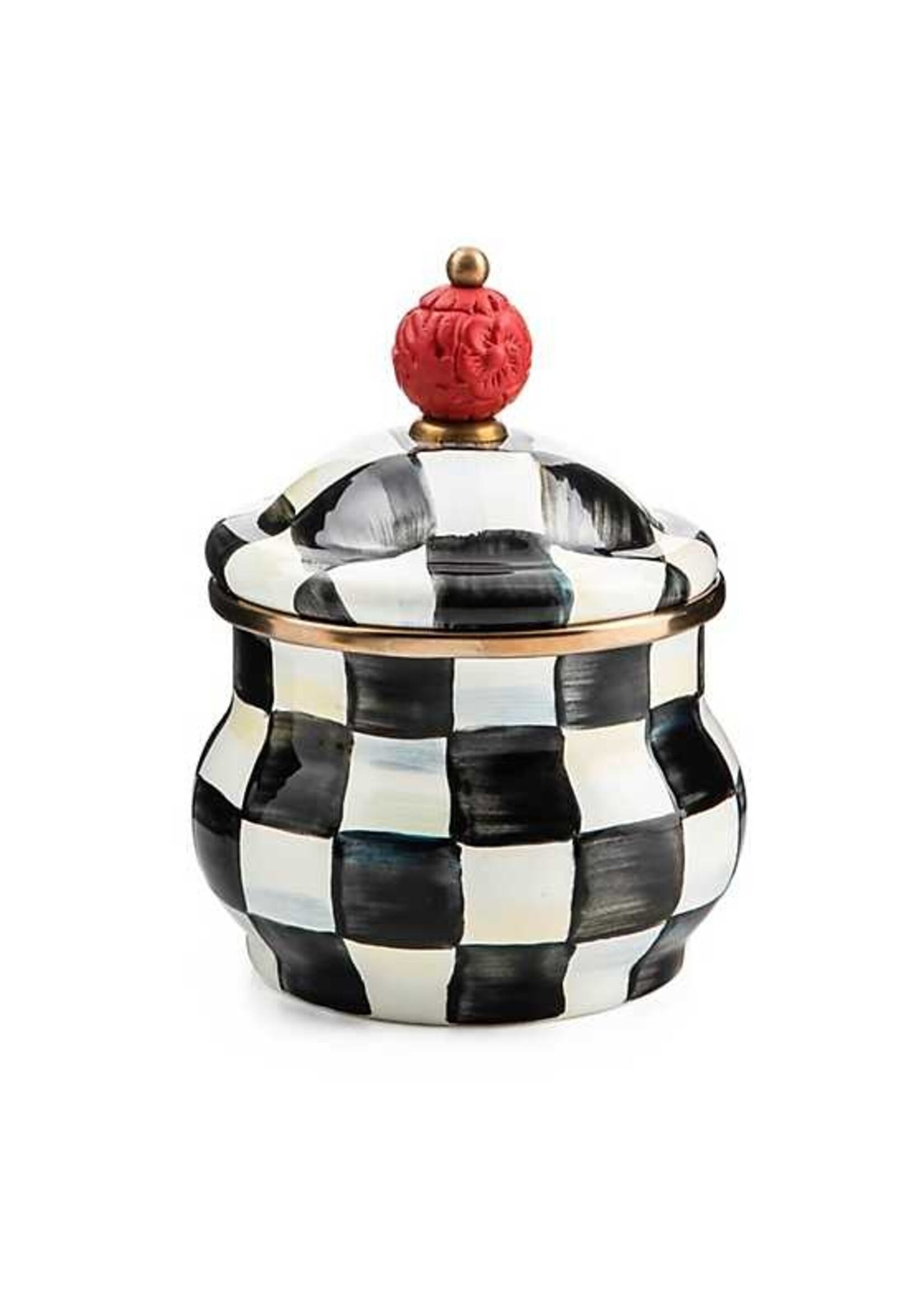 Mackenzie-Childs Courtly Check Lidded Sugar Bowl