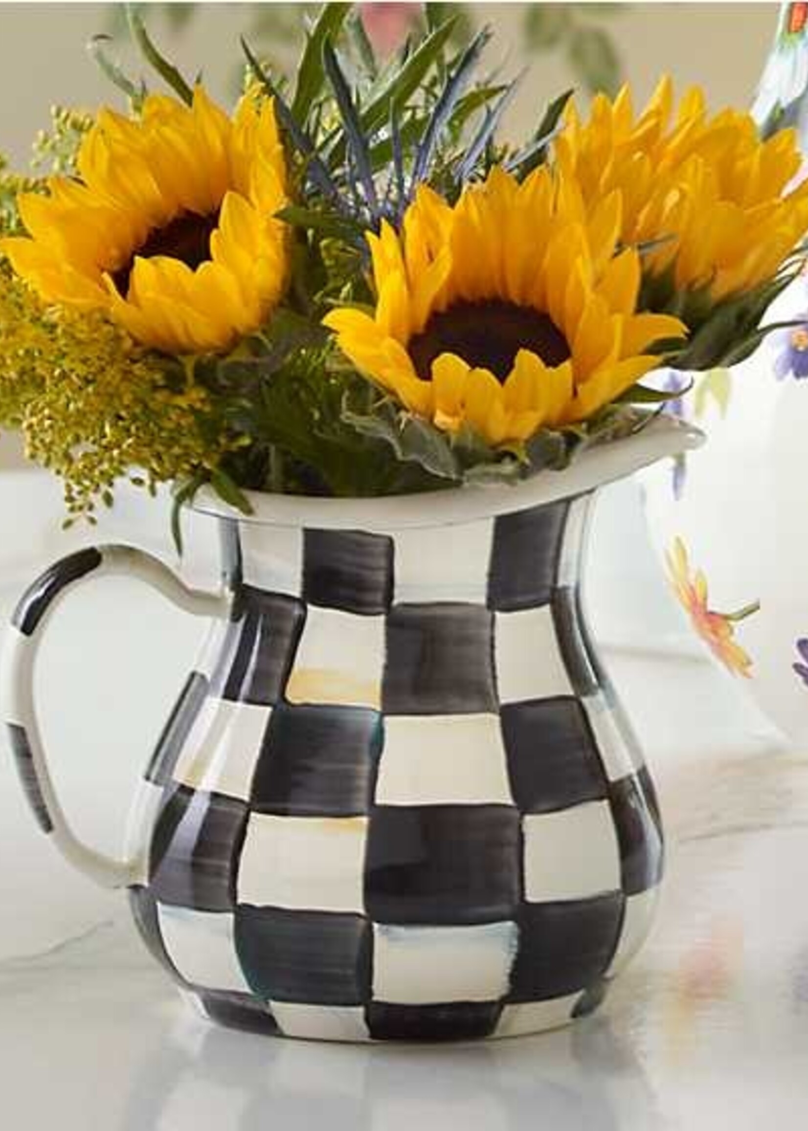 Mackenzie-Childs Courtly Check Creamer