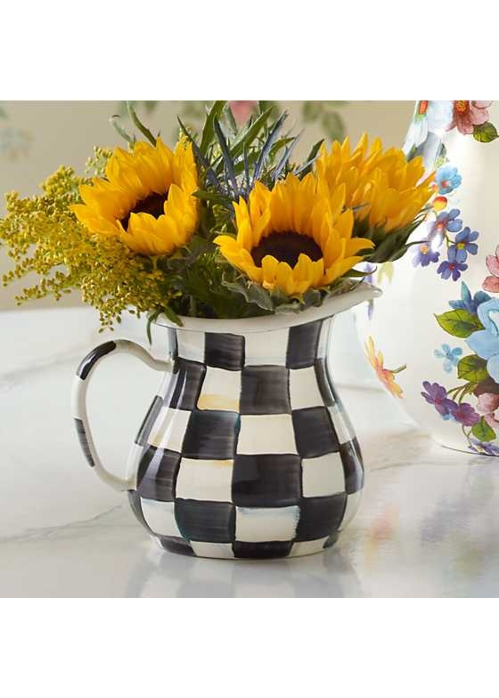 Mackenzie-Childs Courtly Check Creamer