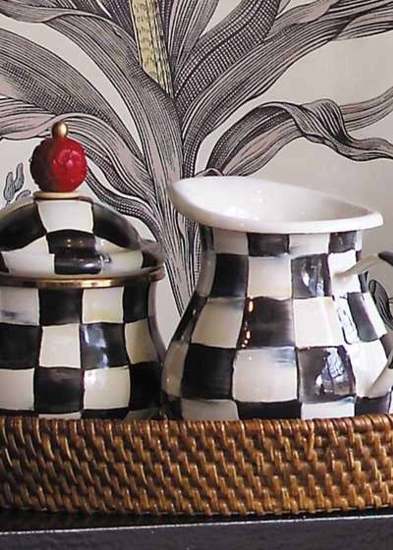 Mackenzie-Childs Courtly Check Creamer