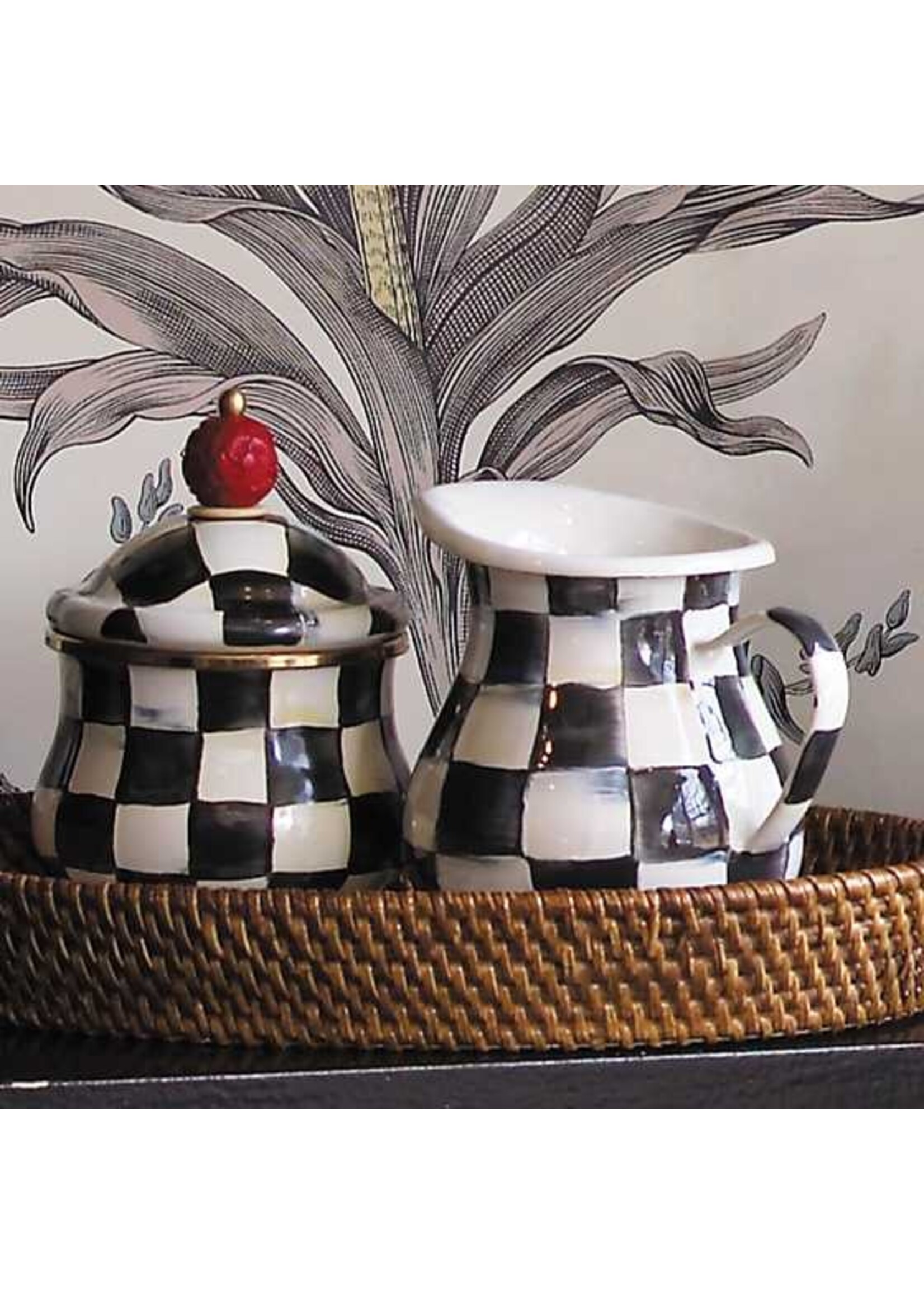Mackenzie-Childs Courtly Check Creamer