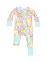 Angel Dear Amelia Floral 2 Way Zipper Romper