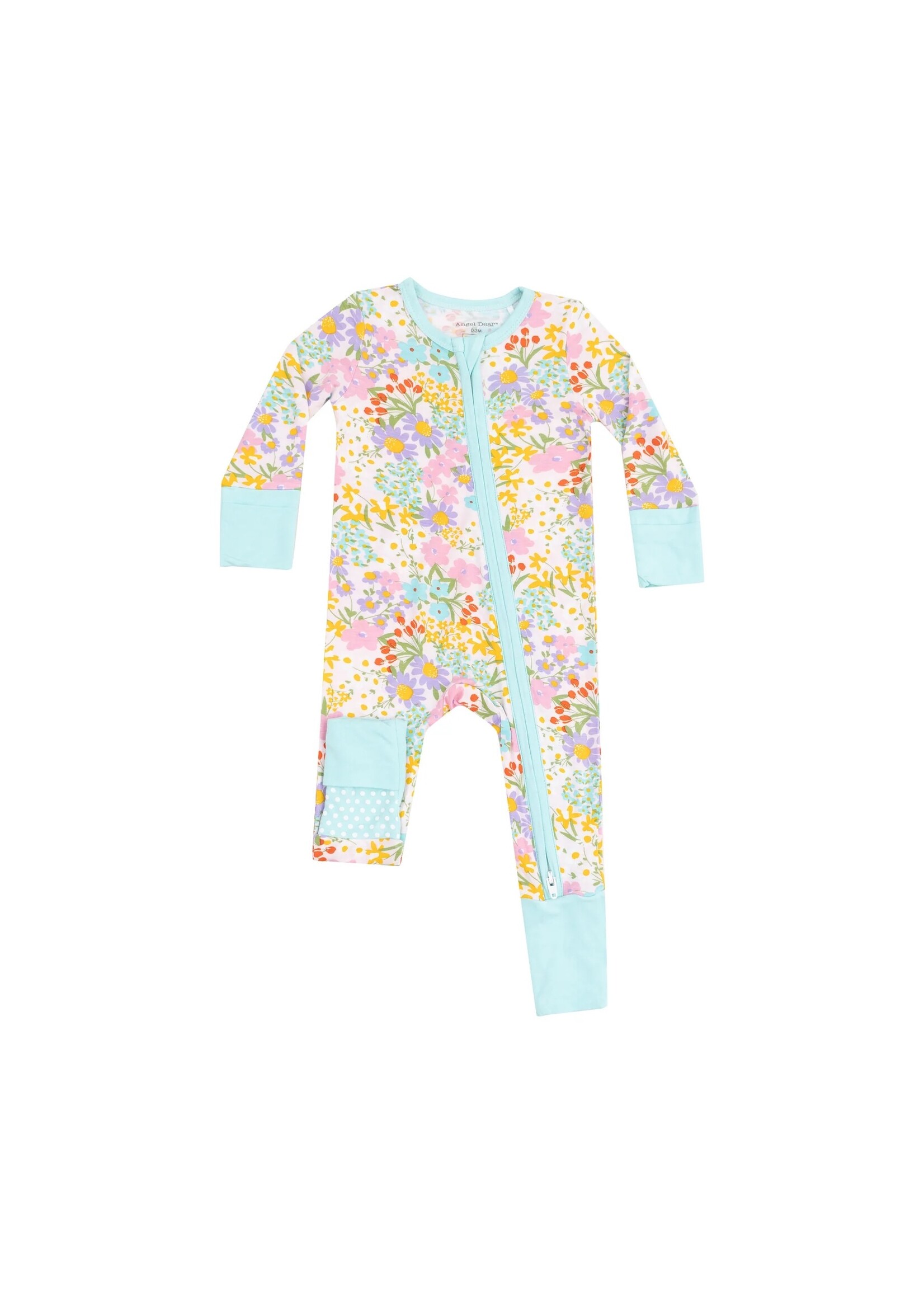 Angel Dear Amelia Floral 2 Way Zipper Romper
