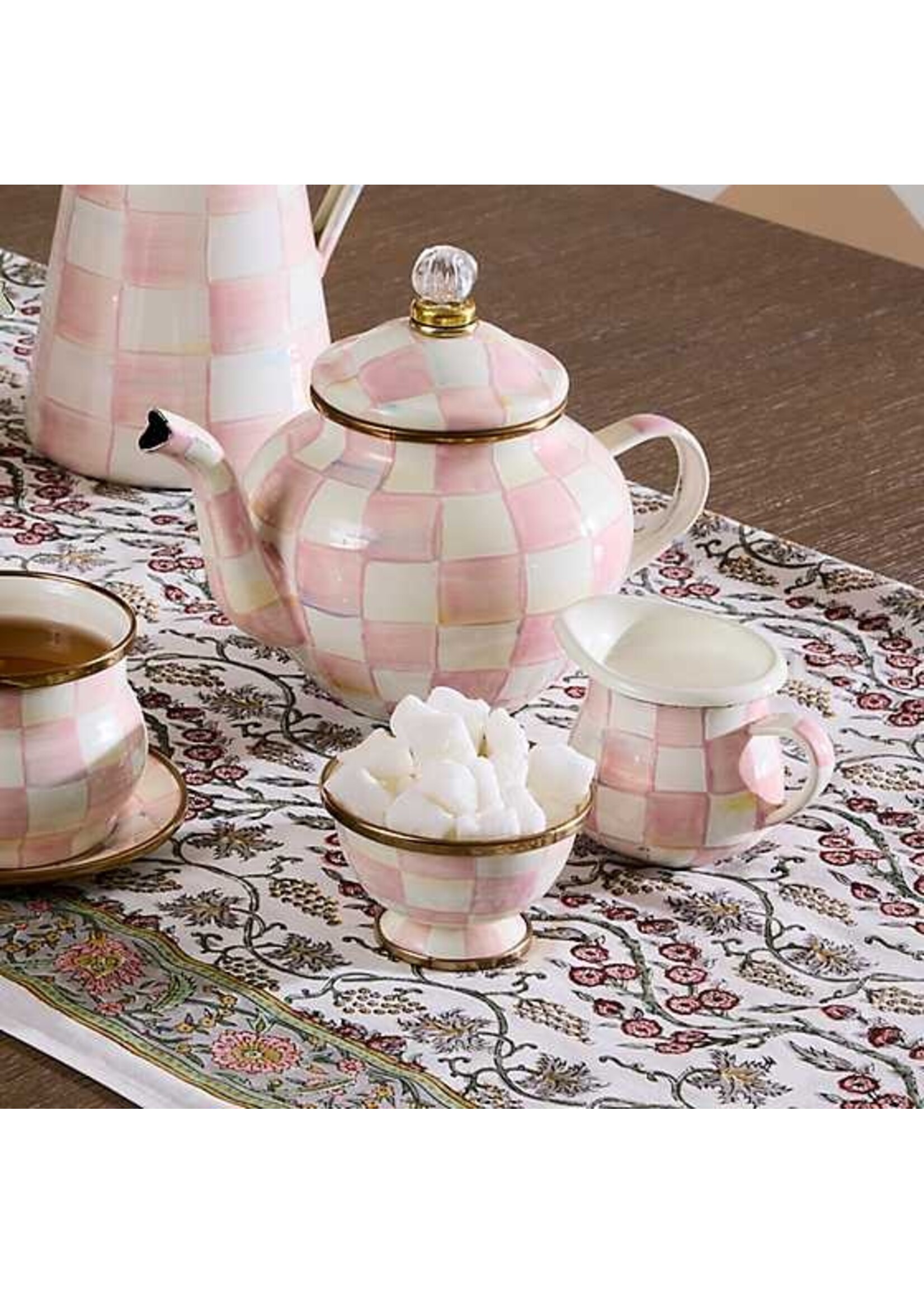 Mackenzie-Childs Rosy Check Little Creamer