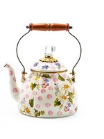 Mackenzie-Childs Wildflowers Pink 2 Quart Tea Kettle