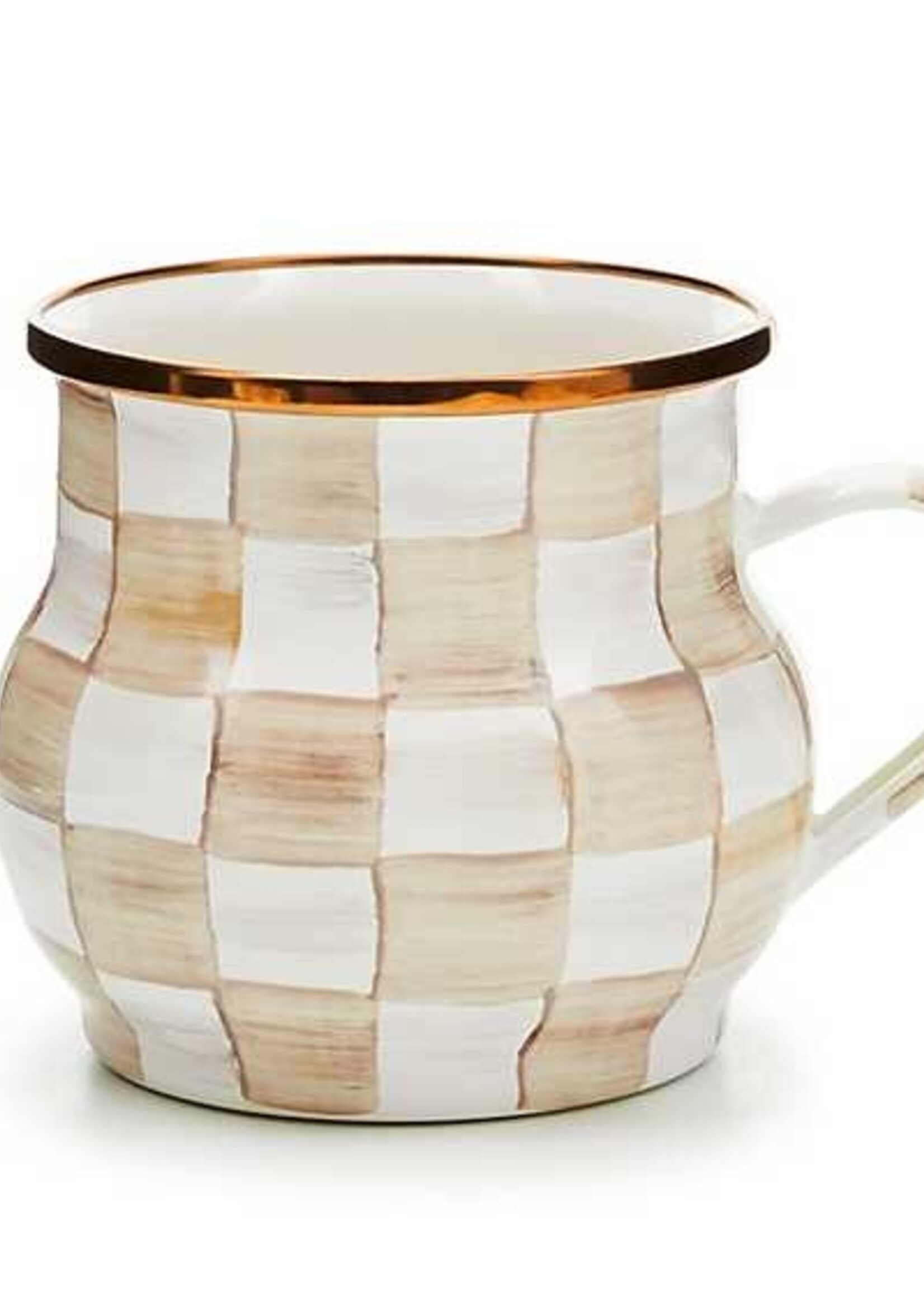 Mackenzie-Childs Mocha Check Mug